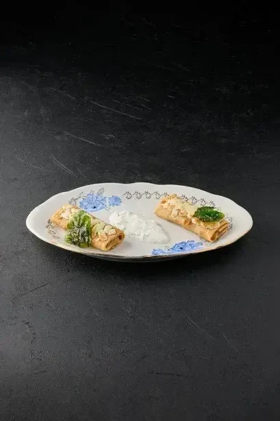 Блины с грибами и сыром Русская Зима