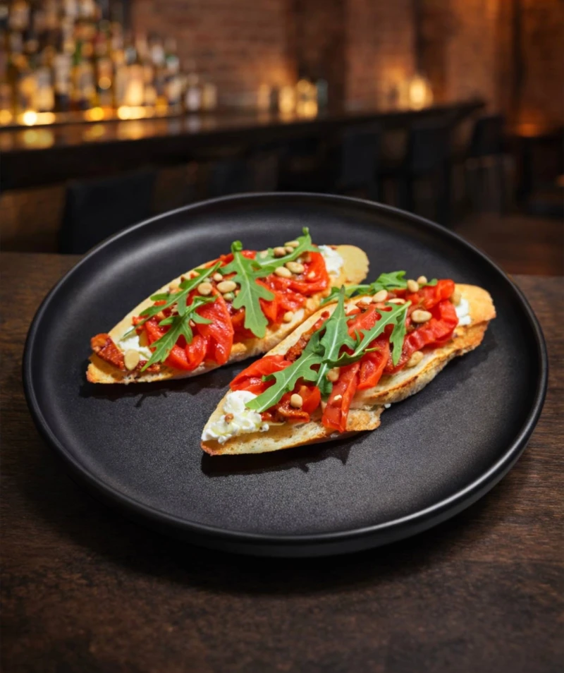 Брускетты с северным лососем