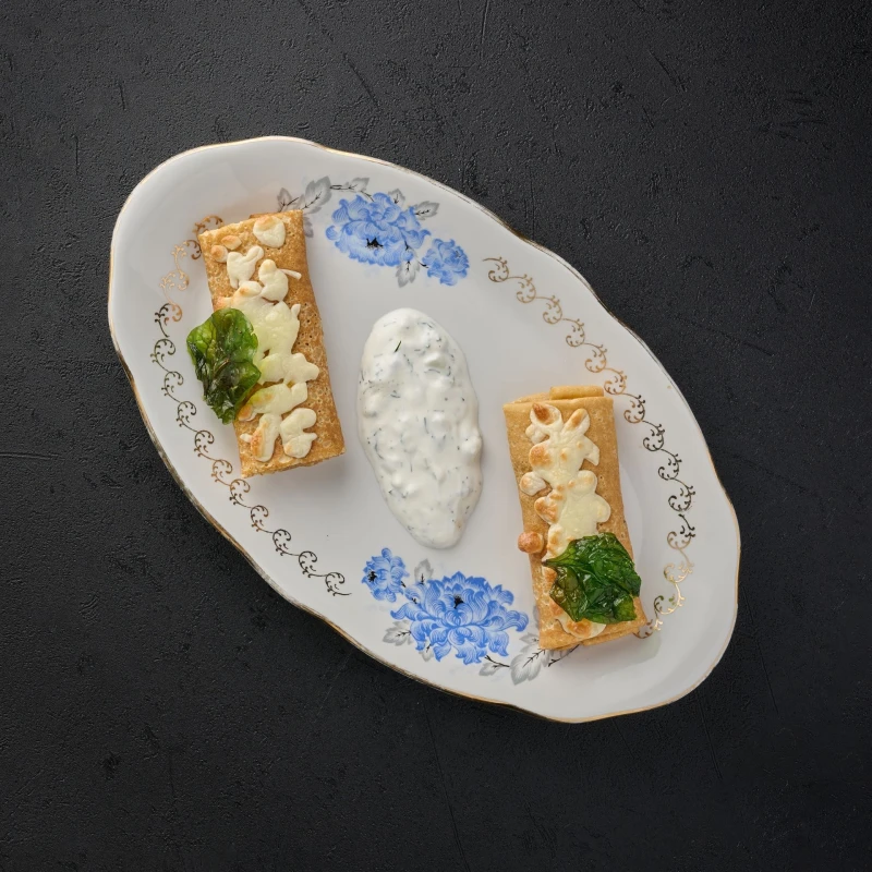 Блины с грибами и сыром Русская Зима