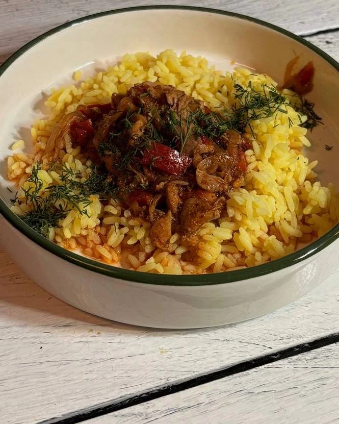 Чахохбили с рисом 