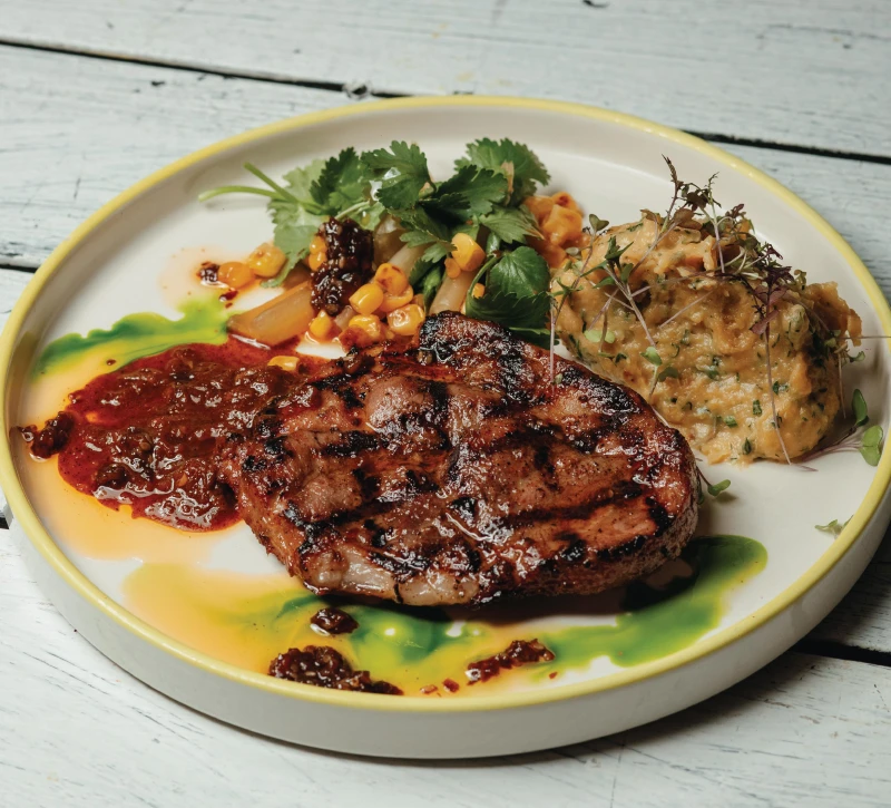 Стейк из свиной шеи  