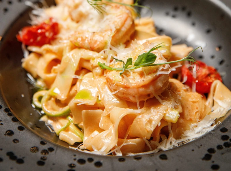 Паста с креветками 