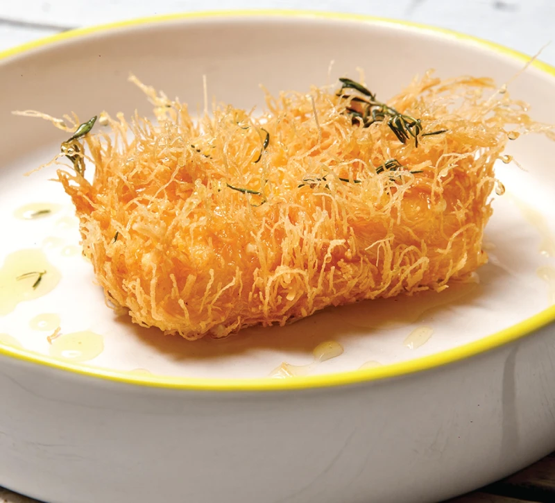 Брынза катаифи с тимьяновым медом 