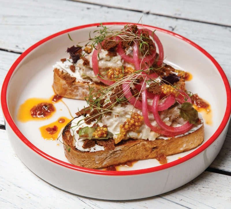 Брускетта с форшмаком