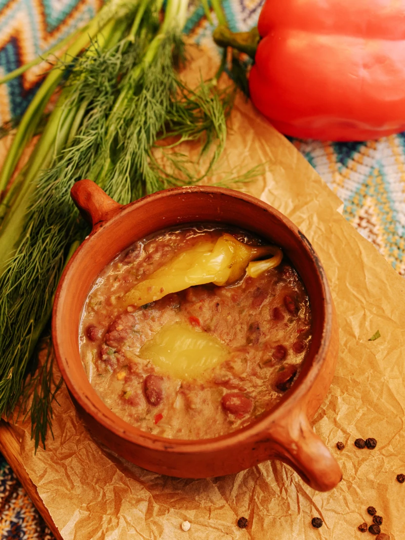 Лобио из красной фасоли