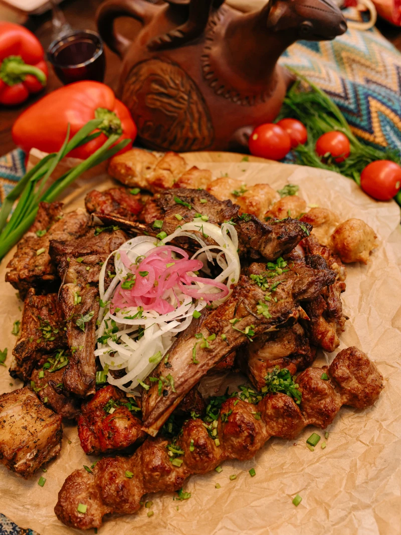 Ассорти из шашлыков на большую компанию