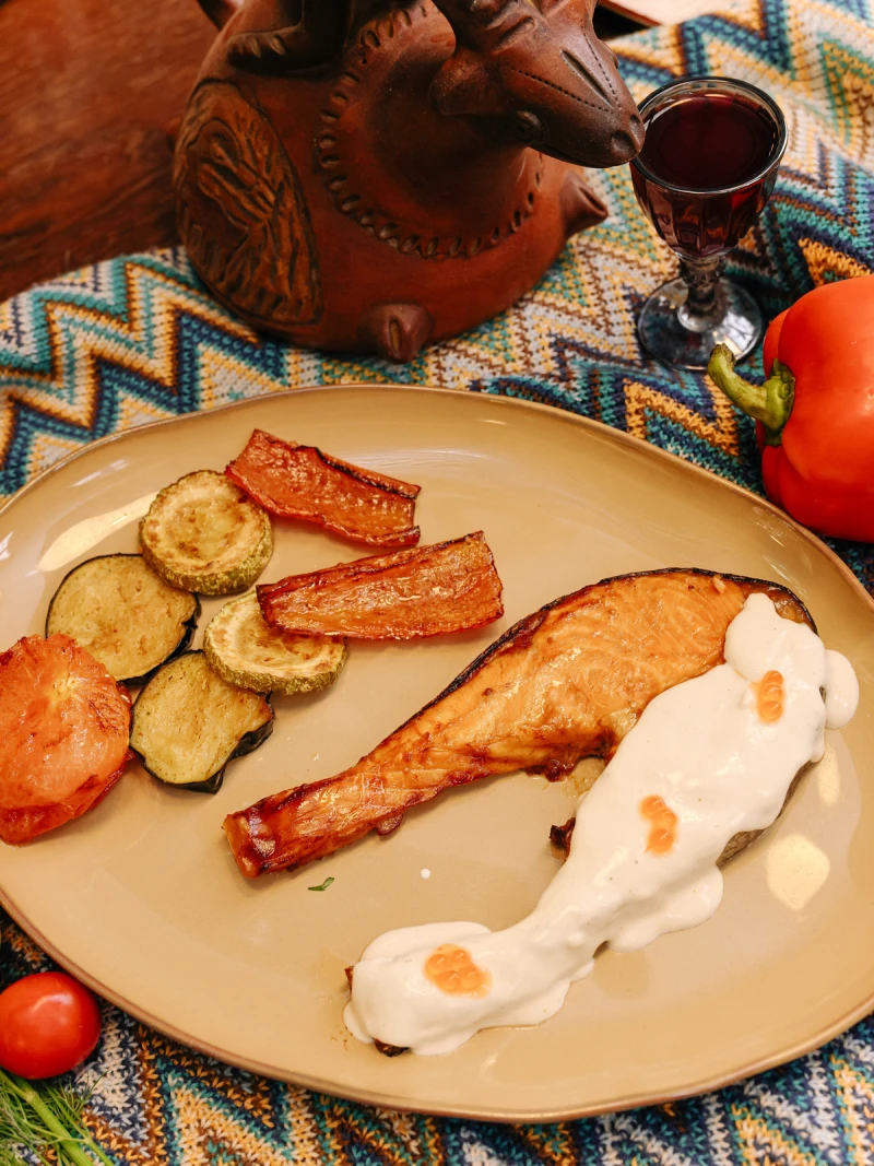 Стейк из лосося