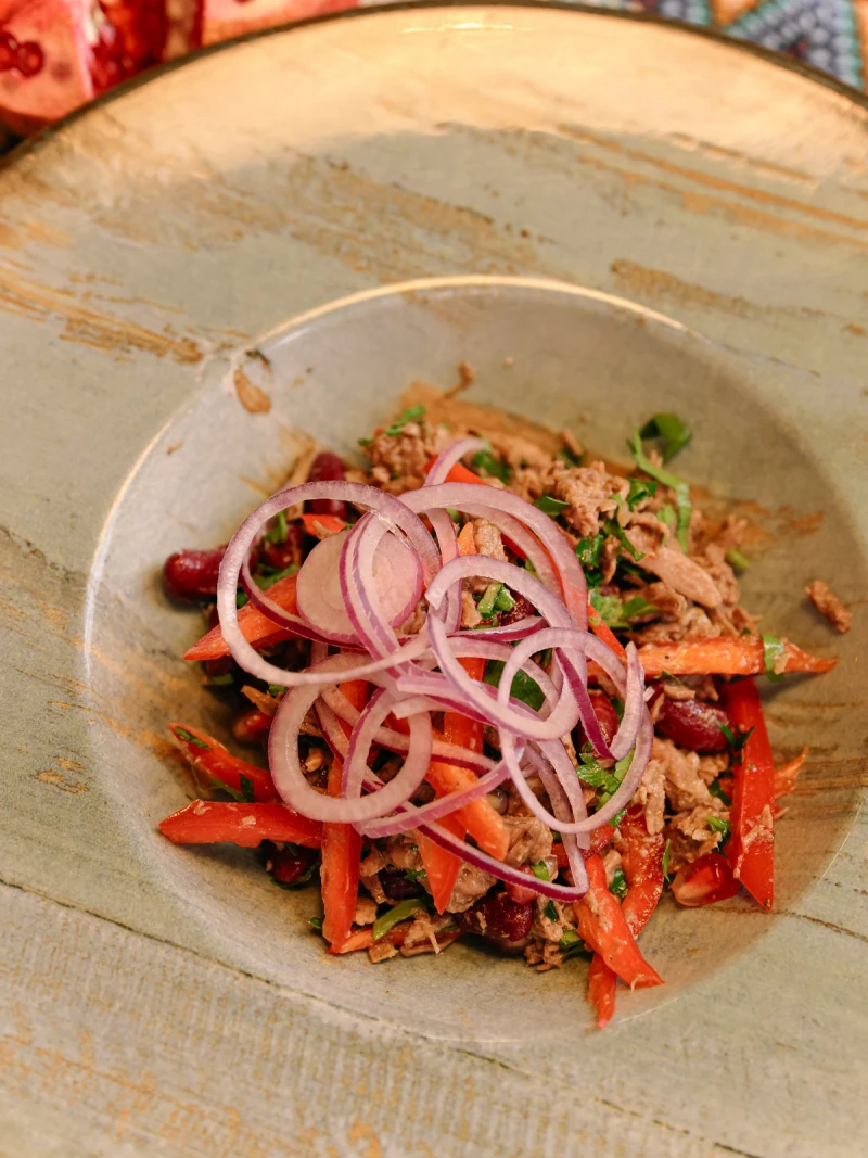 Салат ацецили с говядиной