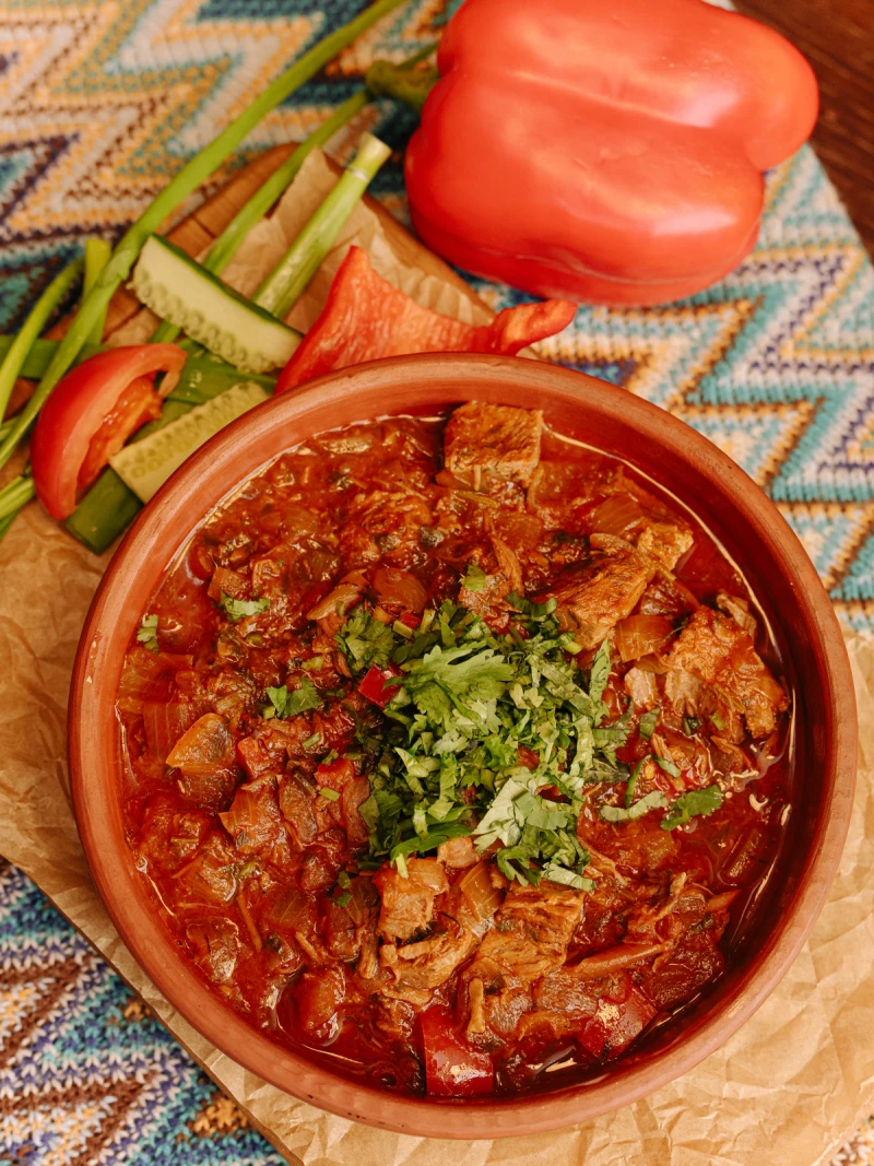 Чашушули с говядиной