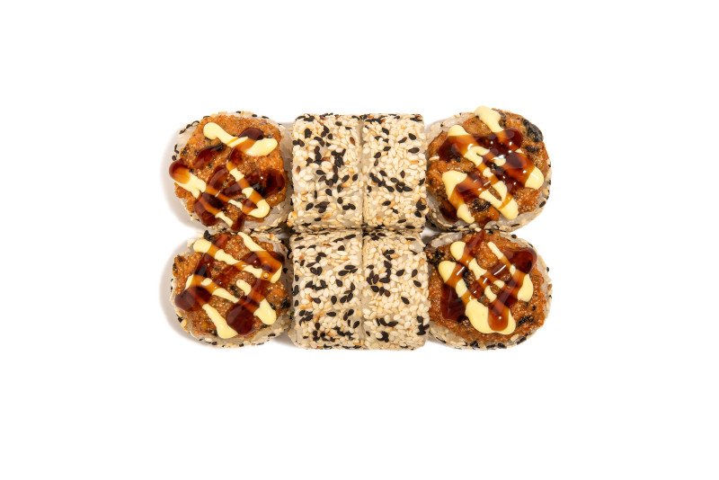 Ролл с запеченными мидиями