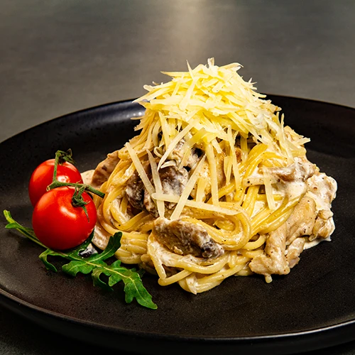 ПАСТА С КУРИЦЕЙ И ГРИБАМИ