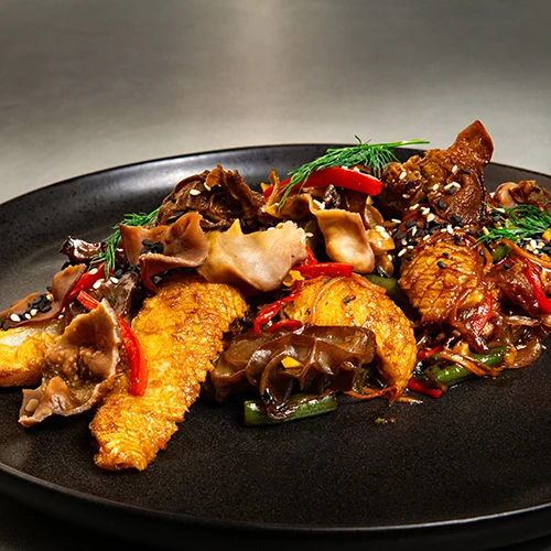 КАЛЬМАР В УСТРИЧНОМ СОУСЕ