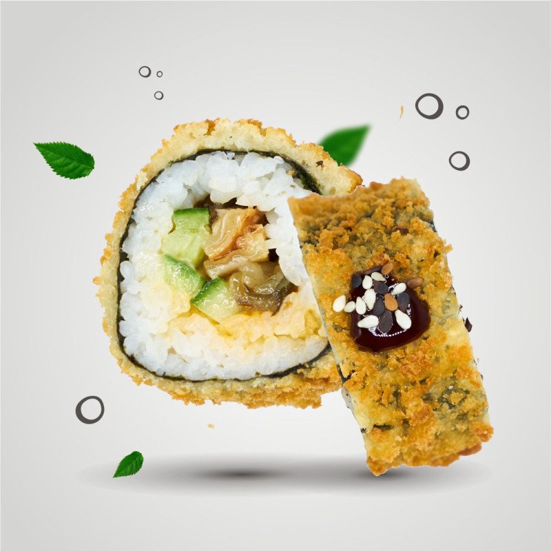 Унаги темпура с угрём