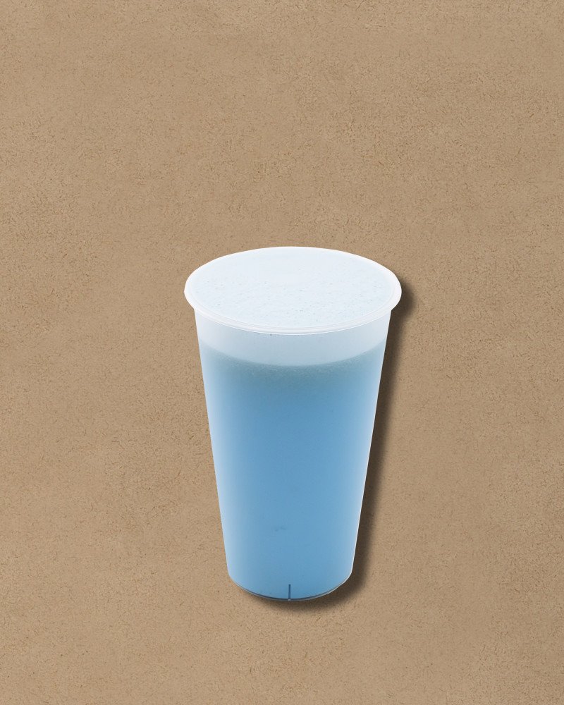 Голубой матча латте 