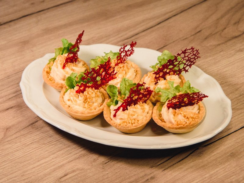 Тарталетки с треской