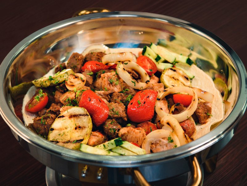 Садж из четырёх  видов птицы