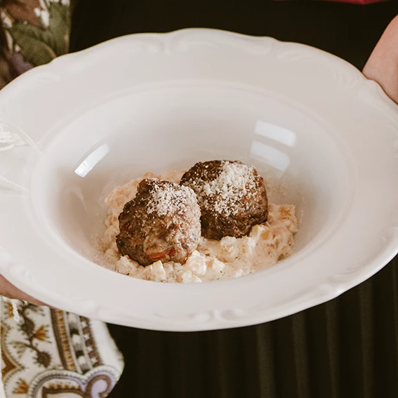 Котлеты из баранины со сливочной тыквой