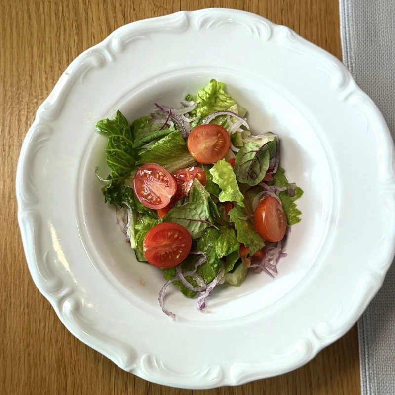 Салат овощной с ароматным маслом