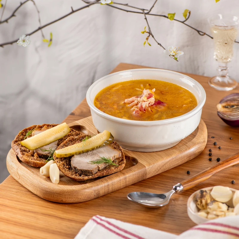 Гороховый суп с копченостями