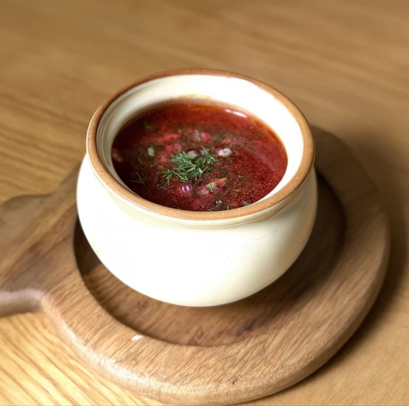 Борщ постный с фасолью