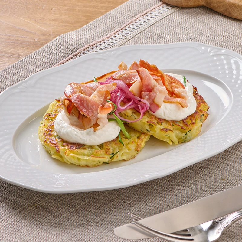 Драники с беконом