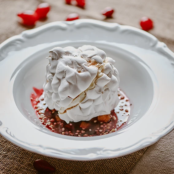 Безе с тыквенным вареньем