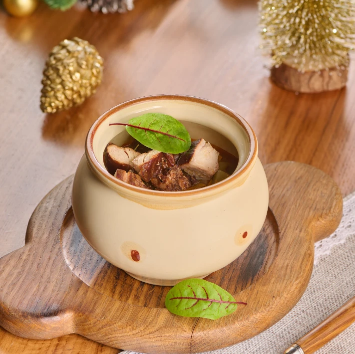 Суп рассольник с копченым бедром