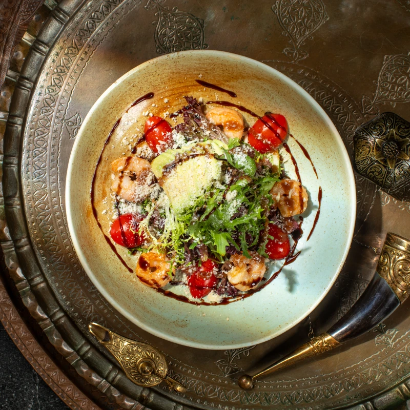 Салат Пэрри с креветками