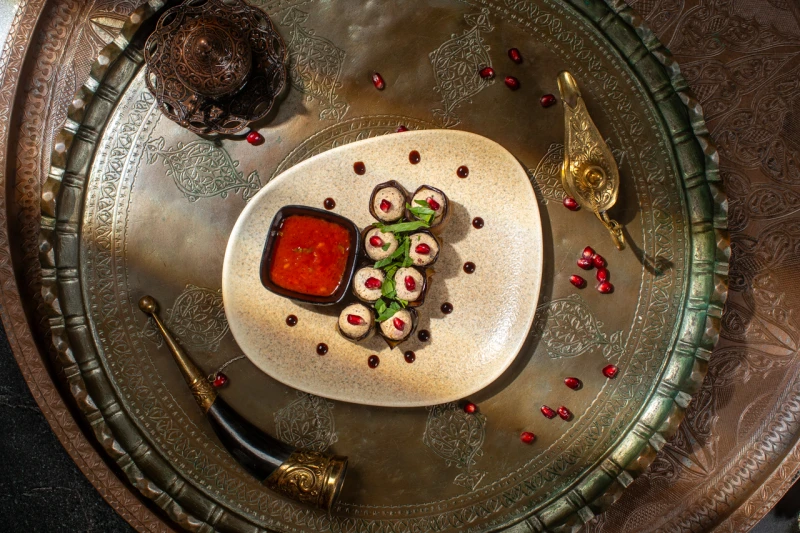 Рулетики Телави из баклажан