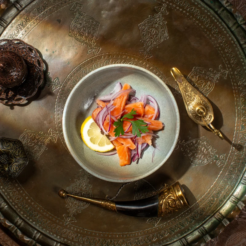 Закуска из м/с лосося