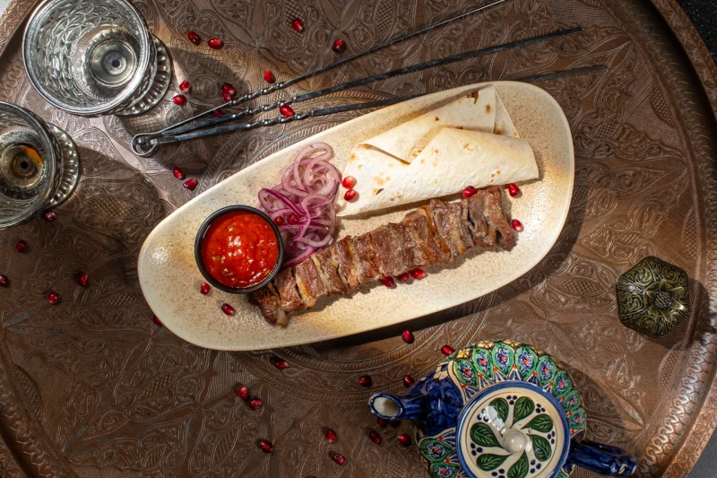 Шашлык Наполеон из телятины