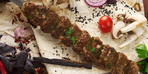 Люля-кебаб из баранины с сыром и болгарским перецем