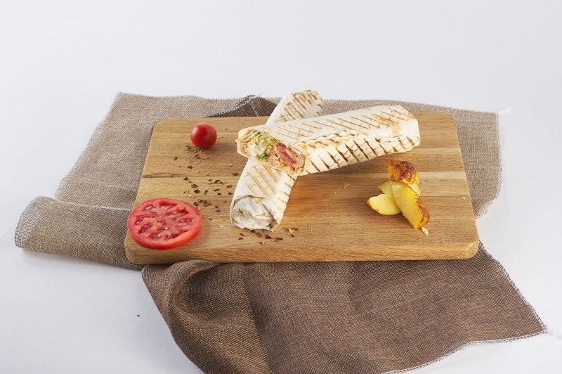 Шаурма с запеченным картофелем и курицей