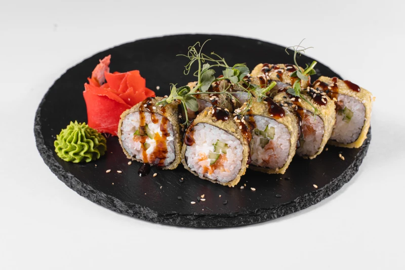 Ролл Темпура с лососем