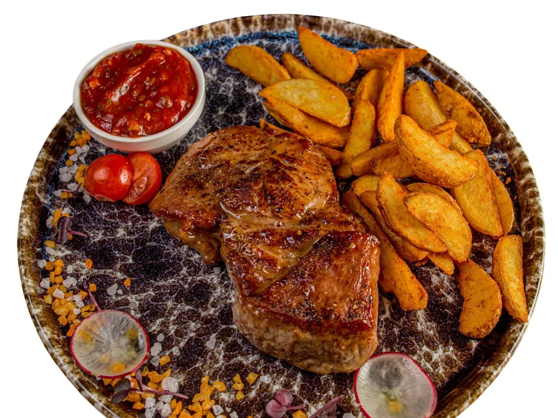 Стейк из Свинины в Медово- Горчичном Соусе 