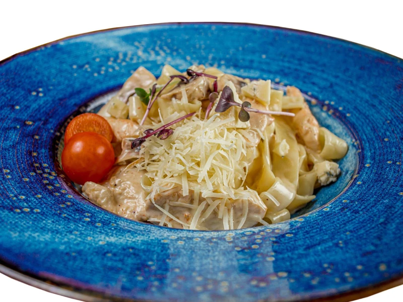 Паста Фетучини с Курицей и Грибами