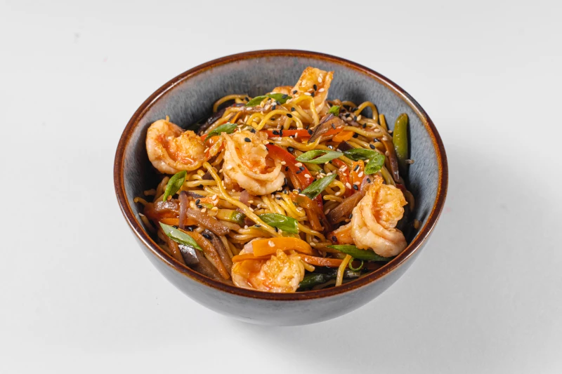 Wok с Креветками и Овощами