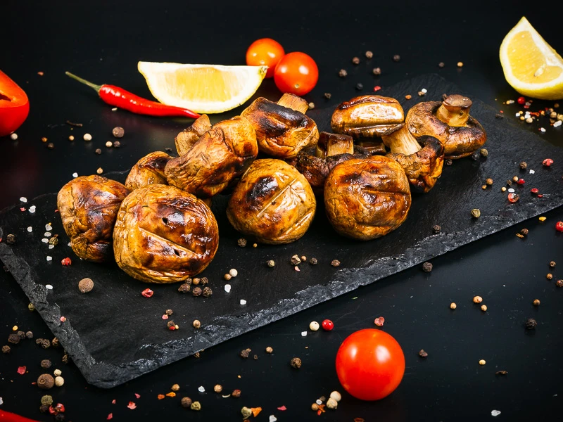 Шампиньоны на углях