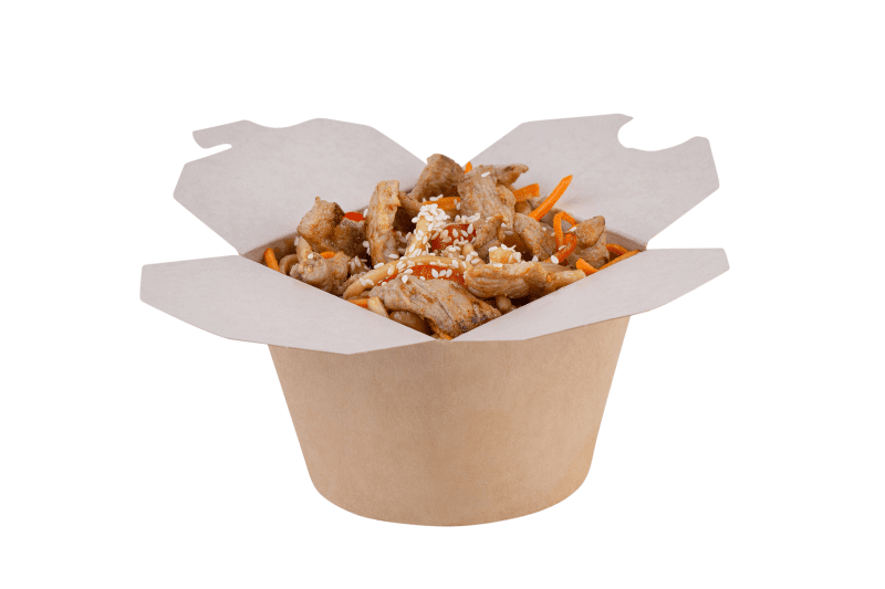 Свинина с овощами в остром соусе 