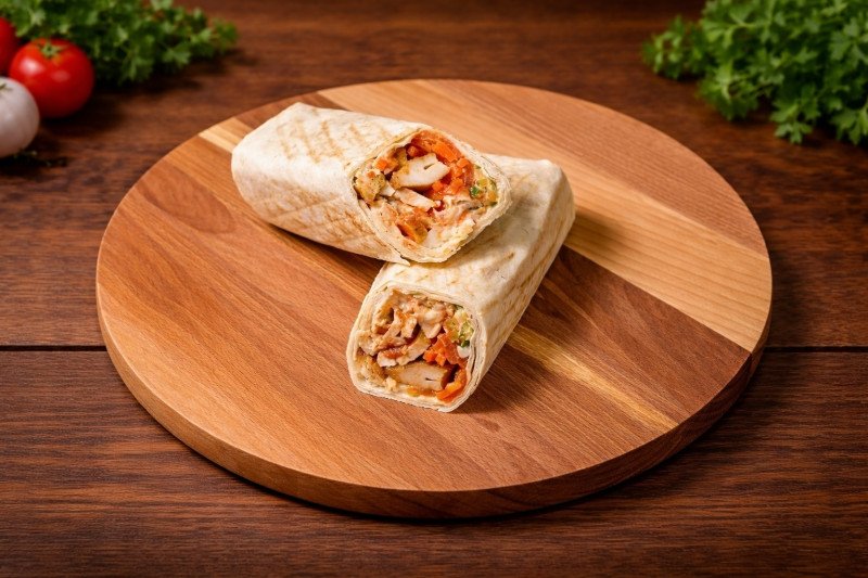 Шаурма Курица Морковь по-корейски