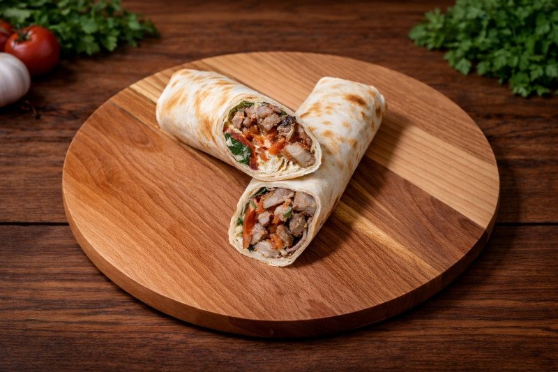 Шаурма Свинина Морковь по-корейски