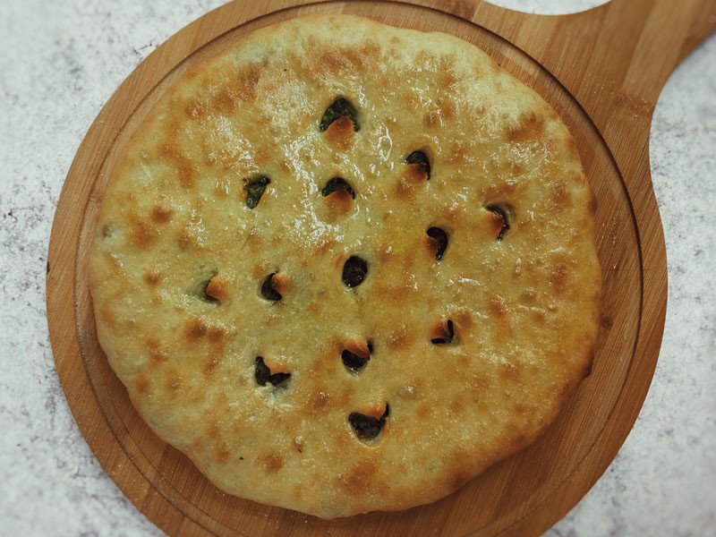 Пирог со шпинатом и сыром 