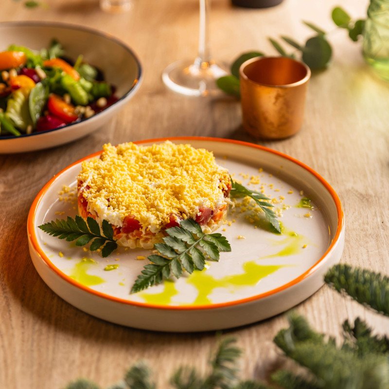 Мимоза с тунцом