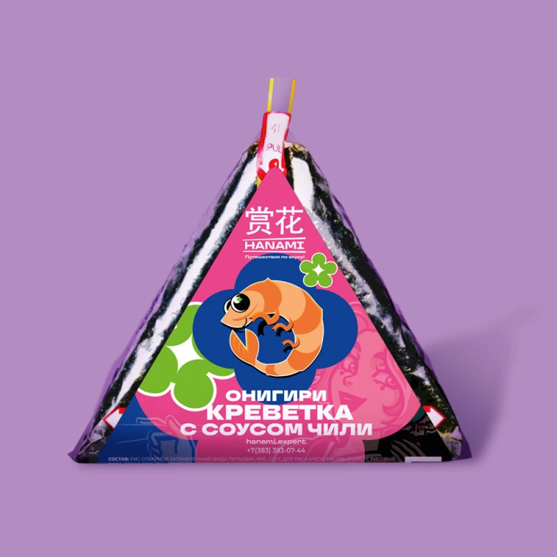 Онигири с Креветкой и соусом Чили в уп.