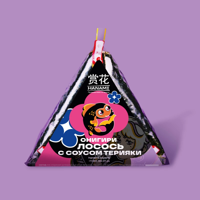 Онигири с Лососем терияки в уп.