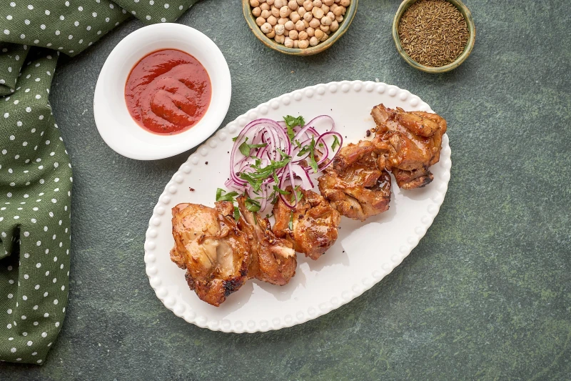 Шашлык из куриного бедра