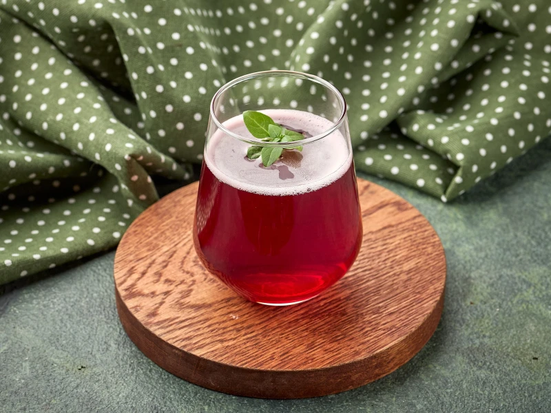 Лимонад Ежевика-Базилик