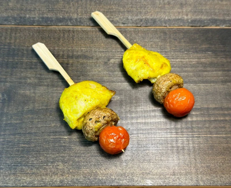 .Шашлычок куриный с шампиньонами 60 г