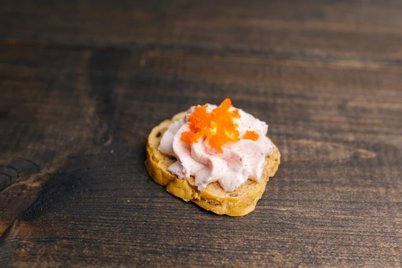 .Мини снек с крабовым муссом и масаго 25 г*4 