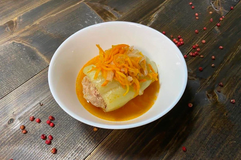 Перец фаршированный с телятиной и курицей 100/20 г